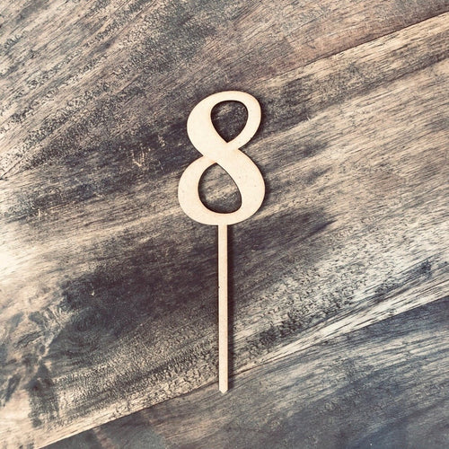 8cm 8 Number Cake Topper #8 AND - SugarBooCakeToppersNumbersSugarBooBespokeGiftsSugarBooCakeToppers