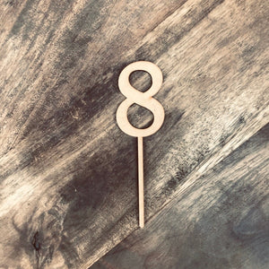 8cm 8 Number Cake Topper #8 FS - SugarBooCakeToppersNumbersSugarBooBespokeGiftsSugarBooCakeToppers