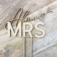 Almost Mrs Cake Topper - SugarBooCakeToppersBridal ShowerSugarBooBespokeGiftsSugarBooCakeToppers