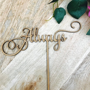 Always cake topper - SugarBooCakeToppersWeddingSugarBooBespokeGiftsSugarBooCakeToppers