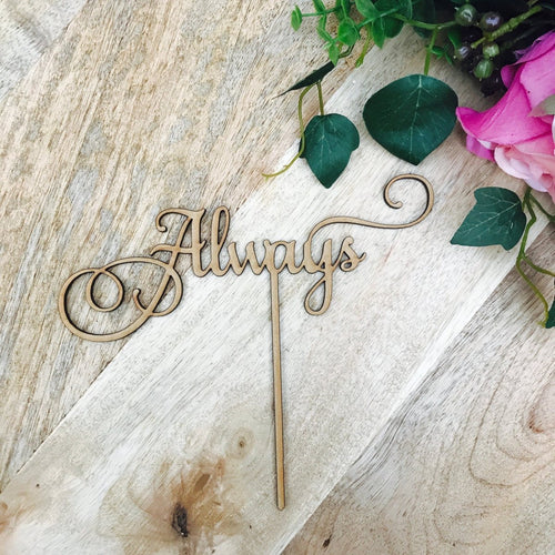 Always cake topper - SugarBooCakeToppersWeddingSugarBooBespokeGiftsSugarBooCakeToppers
