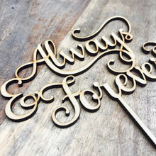 Always & Forever cake topper SMT - SugarBooCakeToppersWeddingSugarBooBespokeGiftsSugarBooCakeToppers