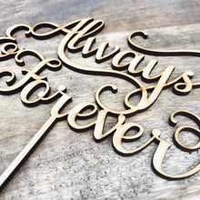 Always & Forever cake topper SMT - SugarBooCakeToppersWeddingSugarBooBespokeGiftsSugarBooCakeToppers