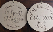 Anniversary Plaque Decor Wall Hanging Gift Boho Door Sign Bedroom Decor Personalised Personalized - SugarBooCakeToppersPersonalised HangingSugarBooBespokeGiftsSugarBooCakeToppers