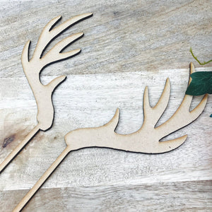 Antler Cake Topper - SugarBooCakeToppersMiscSugarBooBespokeGiftsSugarBooCakeToppers