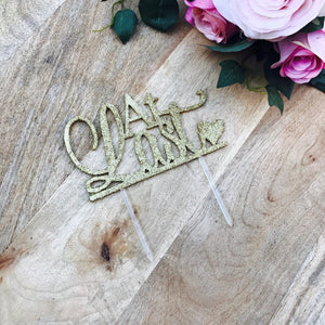 At Last Cake Topper - SugarBooCakeToppersWeddingSugarBooBespokeGiftsSugarBooCakeToppers