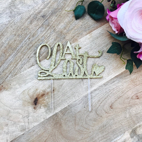At Last Cake Topper - SugarBooCakeToppersWeddingSugarBooBespokeGiftsSugarBooCakeToppers