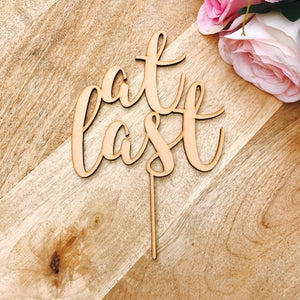 At Last Cake Topper SPMG - SugarBooCakeToppersWeddingSugarBooBespokeGiftsSugarBooCakeToppers