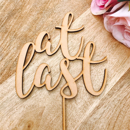 At Last Cake Topper SPMG - SugarBooCakeToppersWeddingSugarBooBespokeGiftsSugarBooCakeToppers