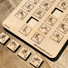 AUSLAN scrabble tiles Wood Puzzle - SugarBooCakeToppersMiscSugarBooBespokeGiftsSugarBooCakeToppers