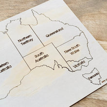 Australia Map Puzzle Wood Puzzle - SugarBooCakeToppersMiscSugarBooBespokeGiftsSugarBooCakeToppers