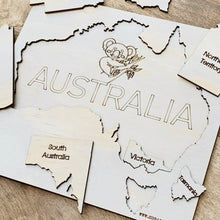 Australia Map Puzzle Wood Puzzle - SugarBooCakeToppersMiscSugarBooBespokeGiftsSugarBooCakeToppers