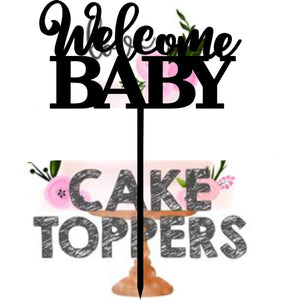 Baby Cake Topper Welcome Baby 5 - SugarBooCakeToppersSugarBooCakeToppersSugarBooCakeToppers