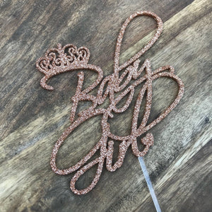 Baby Girl Cake Topper SCT - SugarBooCakeToppersBabySugarBooBespokeGiftsSugarBooCakeToppers