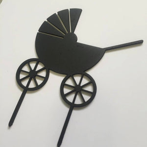 Baby Pram Baby Shower Cake Topper - SugarBooCakeToppersMiscSugarBooBespokeGiftsSugarBooCakeToppers