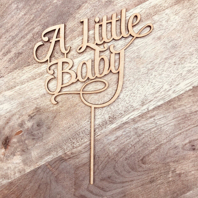 Baby Shower Cake Topper KTH A Little Baby - SugarBooCakeToppersCustom BabySugarBooBespokeGiftsSugarBooCakeToppers