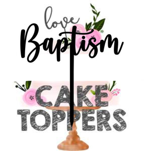 Baptism Cake Topper God Bless Baptism 3 - SugarBooCakeToppersSugarBooCakeToppersSugarBooCakeToppers