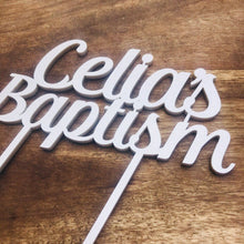 Baptism Cake Topper Personalised Confirmation KTY - SugarBooCakeToppersCustom ReligiousSugarBooBespokeGiftsSugarBooCakeToppers