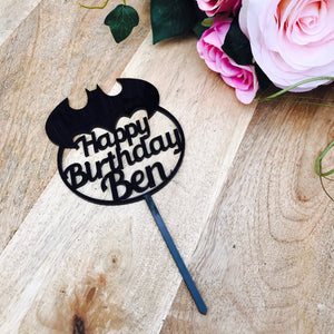 Batman Cake Topper Personalised Birthday Cake Topper Cake Decoration Superhero Batman Party Batman Personalised Cake Batman cake topper - SugarBooCakeToppersCustom BirthdaySugarBooBespokeGiftsSugarBooCakeToppers