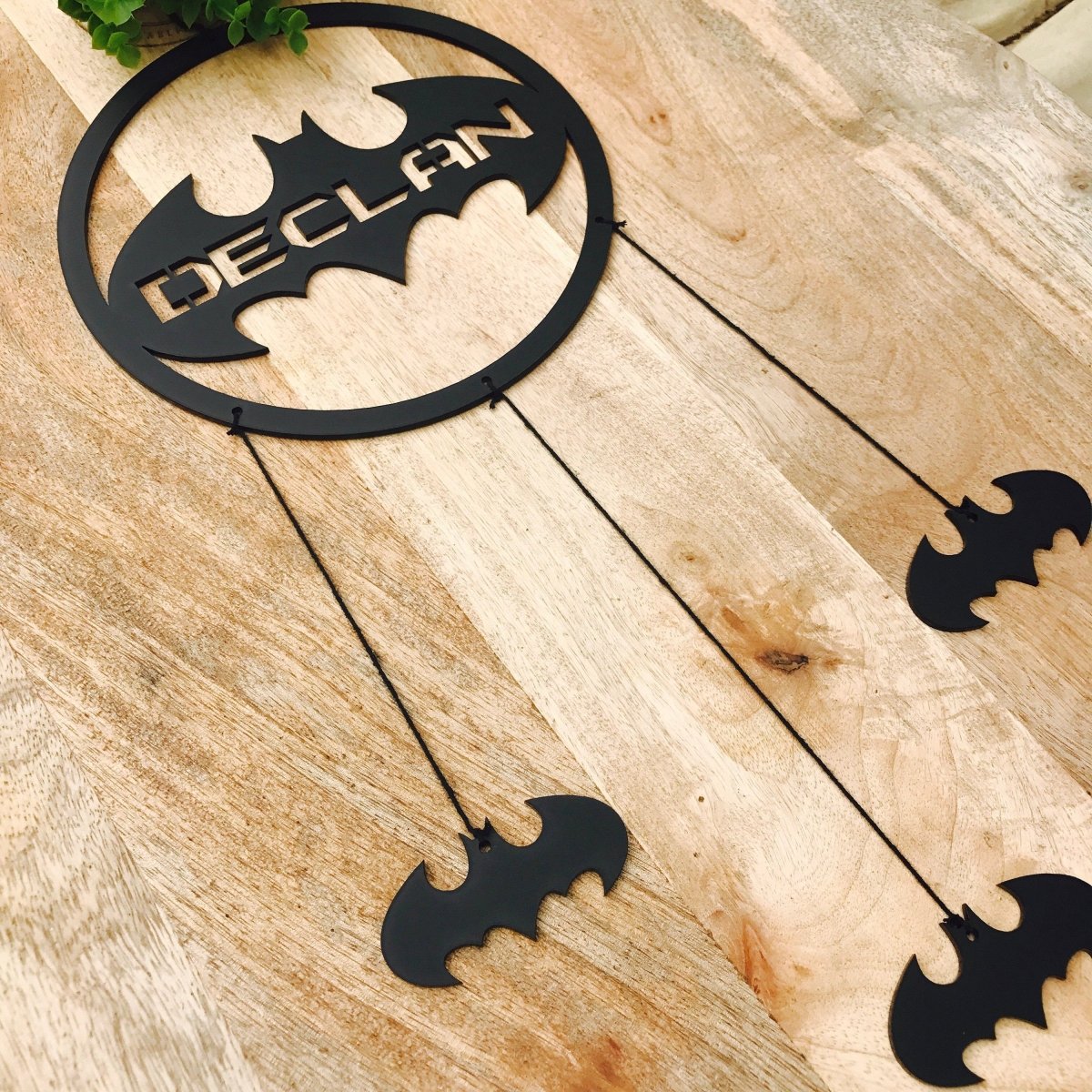 Batman Personalised Name Hanging Batman Dream Catcher Batman