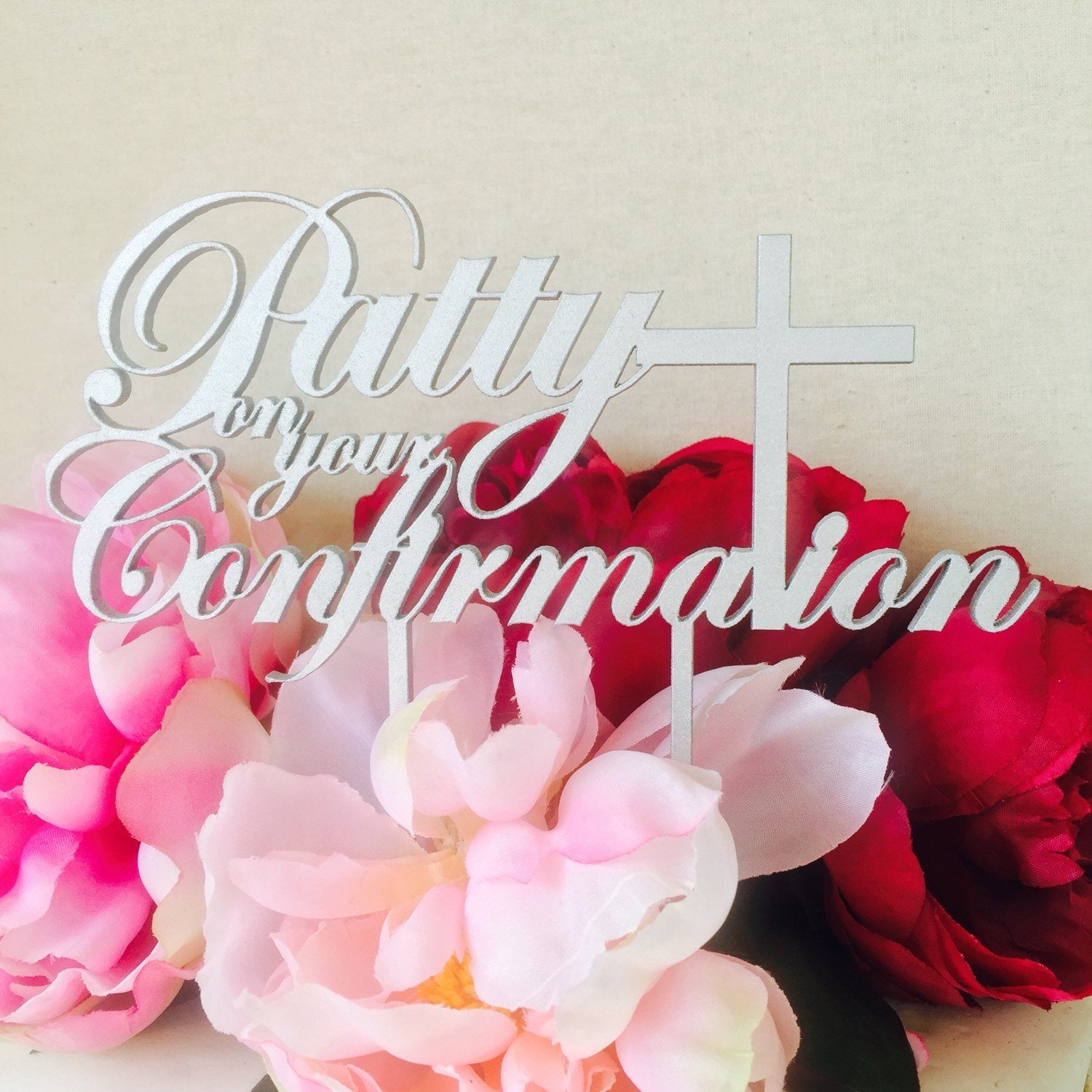 Confirmation Cake Decorations