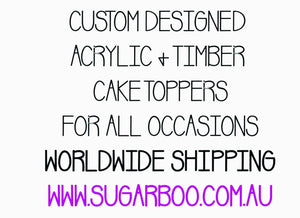 Sugar Boo Cake Toppers & Laser Cut Creations